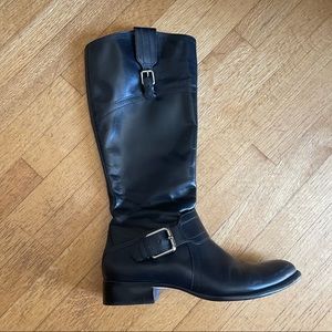 CORSO COMO black riding boots with buckle